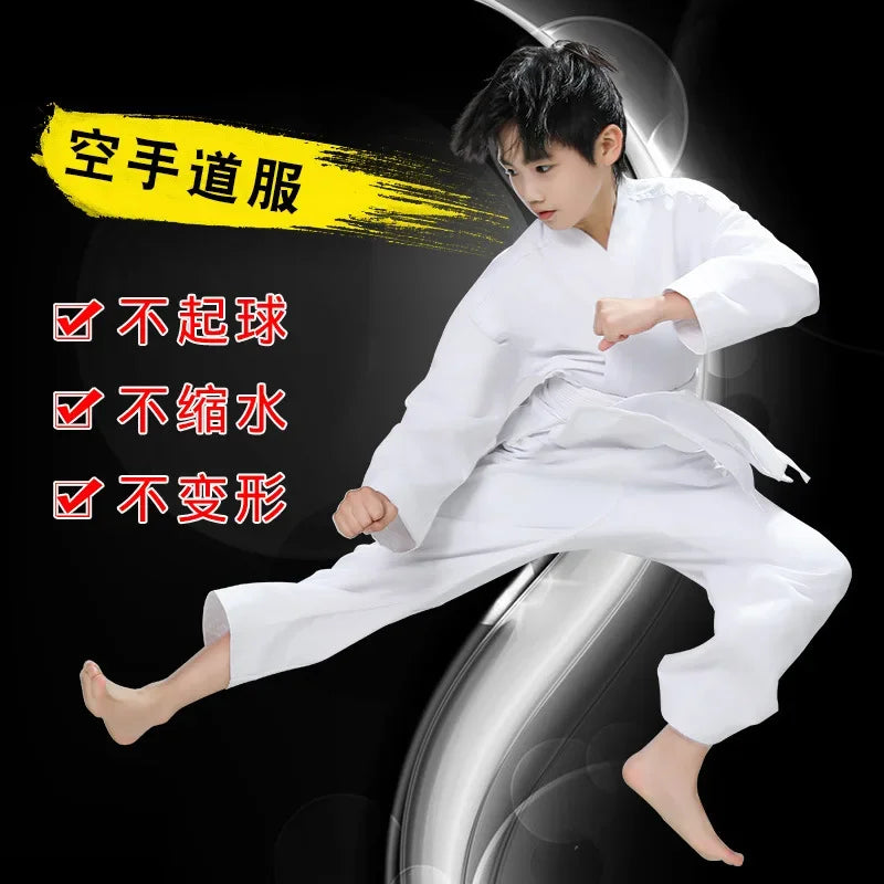 New Breathable karate uniform for kids and adults lightweight pants and jackets martial arts uniform with free belt for students Badiee Stylez