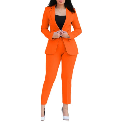 Fashionable Business Look Business Wear Casual Trousers M Orange All Seasons Casual Style Long Sleeve Style New Condition