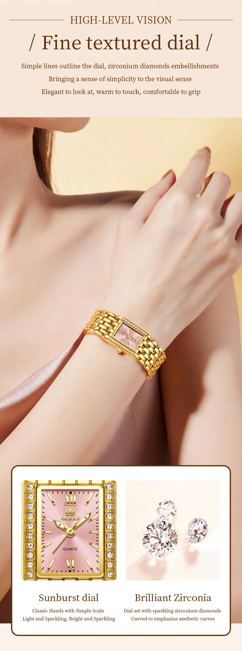 OLEVS 3700 Elegant Original Women Watches Quartz Watch Diamond Watch For Woman Square Watch Ladies Gifts New Reloj Mujer