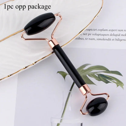 Gua Sha Roller Massager Roller for Face Neck Eye Resin Facial Massage Instrumenr Beauty Health Care Scraping Board Skin Care 1pc black roller