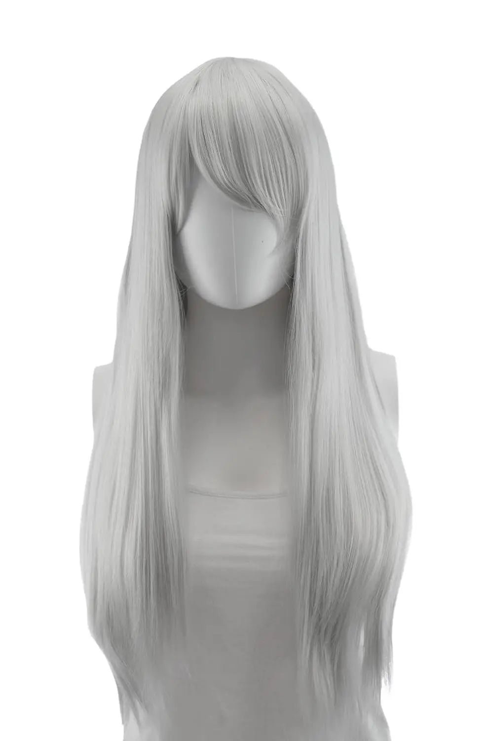 Cosplay Nyx Autumn Orange Long Straight Wig 28 Inches Long Straight wigs for Women Universal Cartoon Cosplay Wig Z80-7Silvery Grey 24inches 1pc