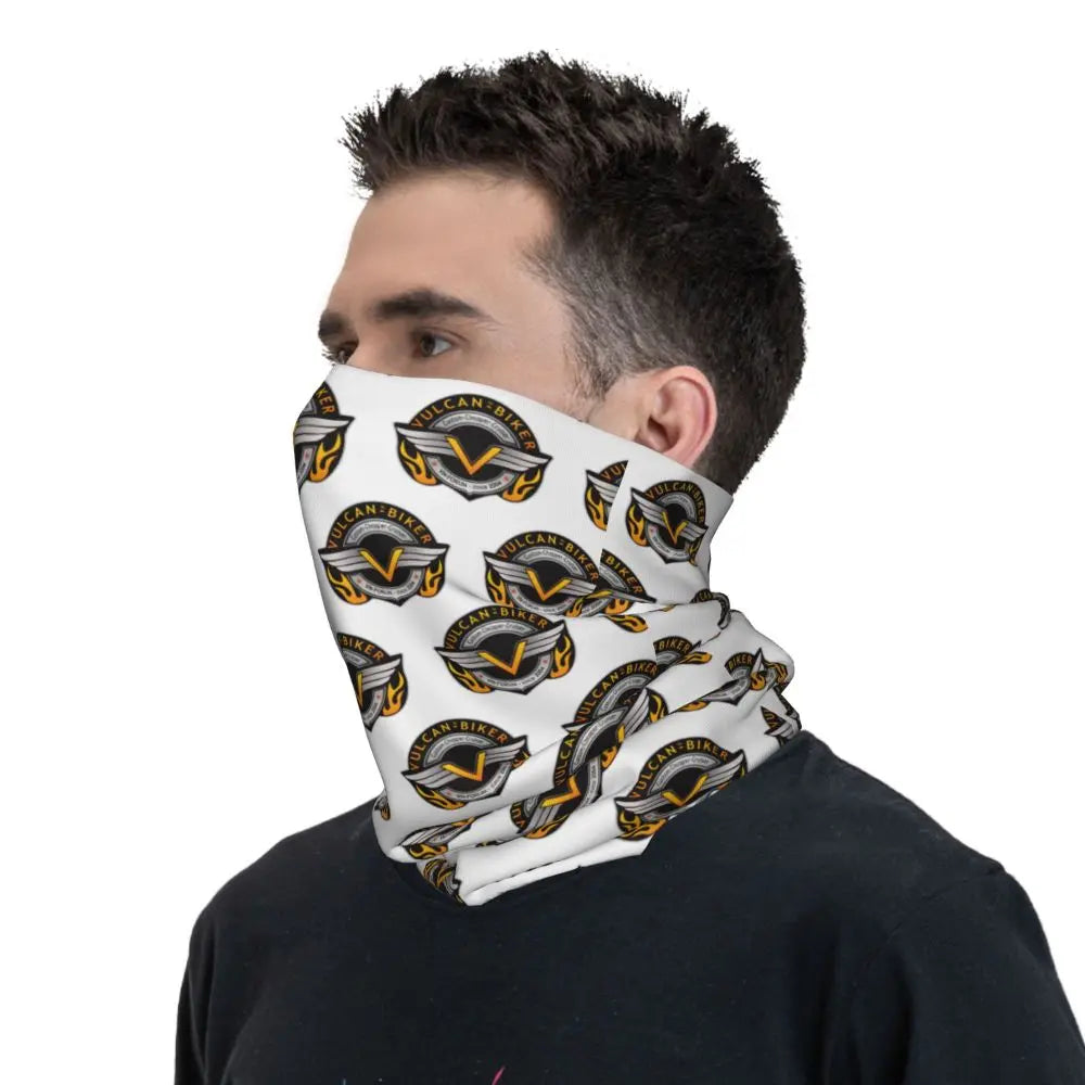 Vulcan Motorcycle Modren Bandana Neck Cover Printed Wrap Scarf Multi-use Headwear Outdoor Sports Unisex Adult Washable