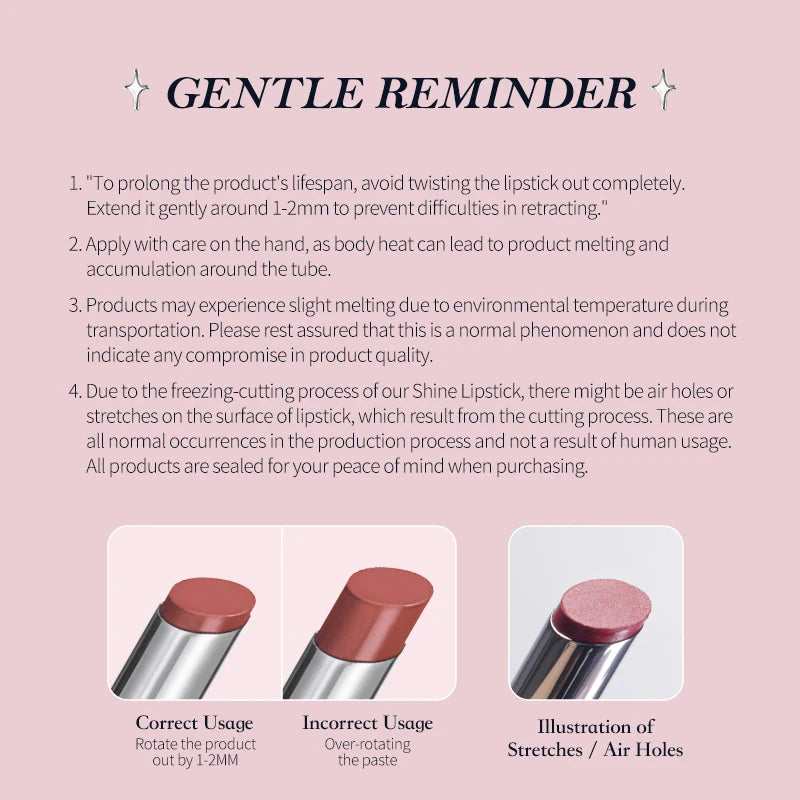 Flower Knows Swan Ballet Series Shine Lipstick