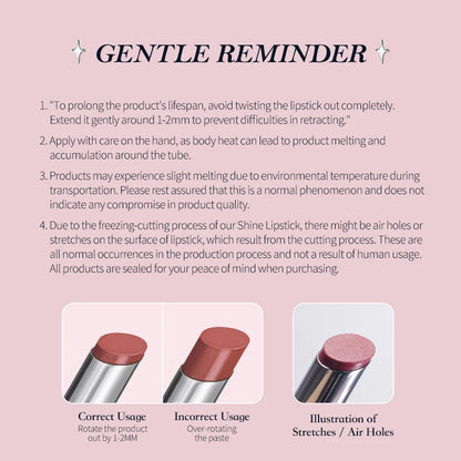 Flower Knows Swan Ballet Series Shine Lipstick