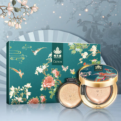 Catkin Phoenix Cushion Foundation Full Coverage, Sheer Satin Finish, Refill Included, Light Beige