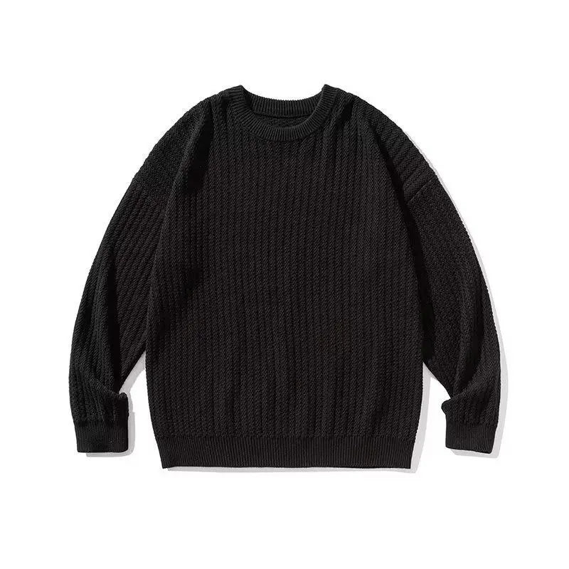 New Round-neck Sweater in Autumn and Winter Wears a Base and a Solid Color and a Trendy Brand Loose Warm Top Badiee Stylez