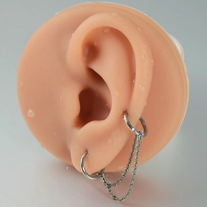 Dreamlee ASTM G23 Titanium Connector Chain For Nose Ring Hoop Clicker Cartilage Helix Body Piercing Jewelry Accessory