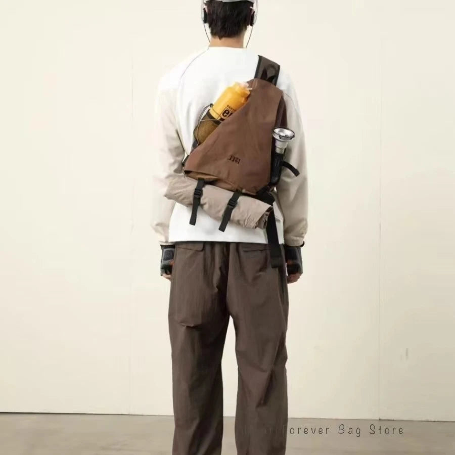 New Y2k Portable Light Nylon Crossbody Bag Trendy Rucksack Travel Shoulder Bag Casual knapsack Outdoor Sports Unisex Chest Packs