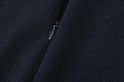 TRZA-Pleated Mini Dress with Side Loops for Women, Halter Neck, Back Zipper, Female Dresses, Chic Fashion Badiee Stylez