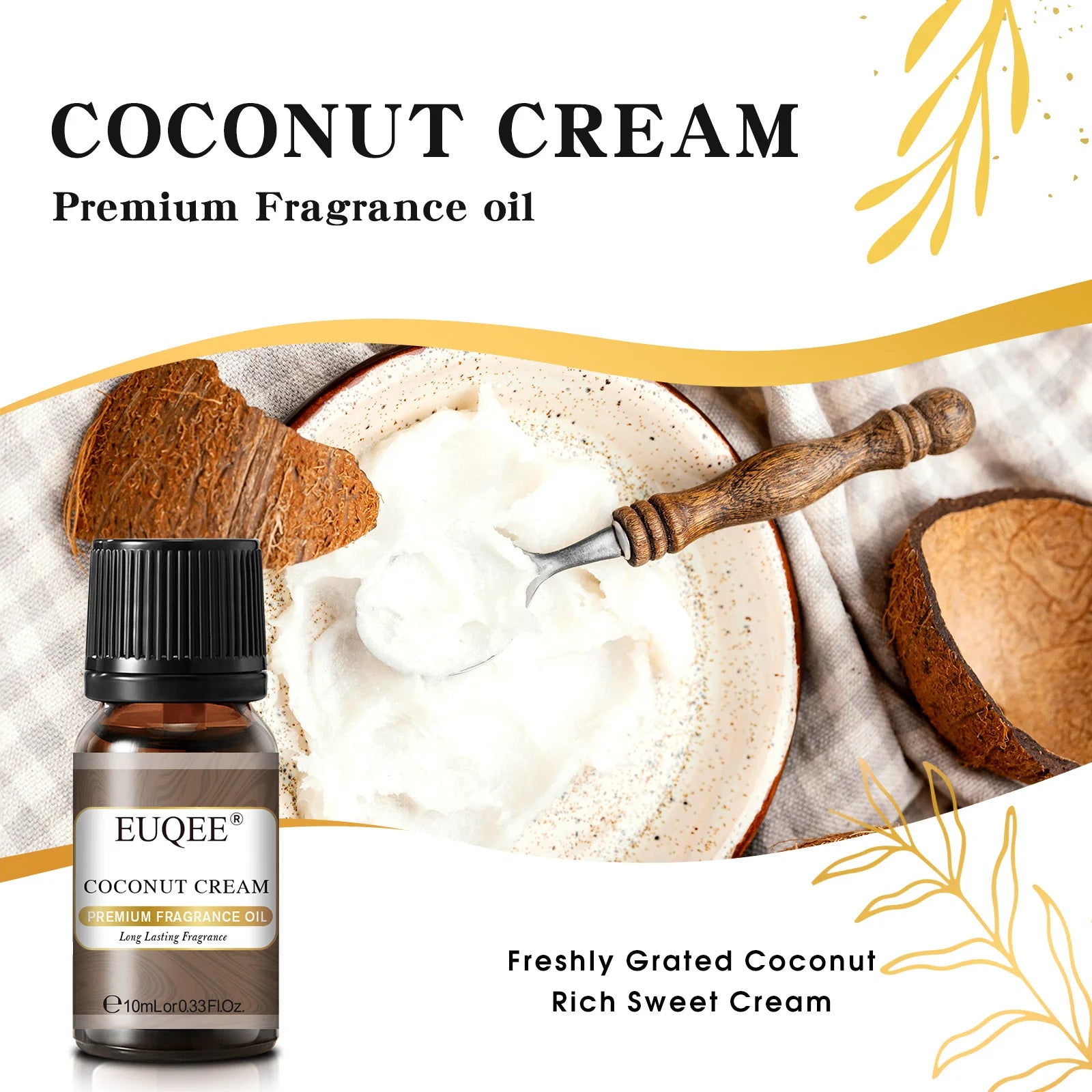 EUQEE 10ML Men's Fragrance Oil For Car Diffuser,Making Candle Leather Forest Pine Coffee Cake Cedarwood Bay Rum 1pcs/3pcs/6pcs - Badiee Stylez