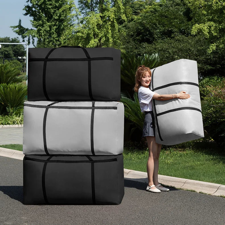 Extra Large Waterproof Moving Luggage Bags Laundry Shopping Bag foldable luggage travel bag Thin Oxford Cheap Quilt Organizer