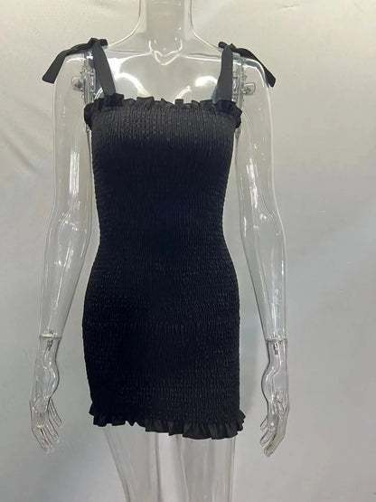 Summer Sexy Slim Print Dress Women Fashion Spaghetti Strap Elegant Package Hips Bodycon Mini Dresses Femlae Beach Party Dress Badiee Stylez