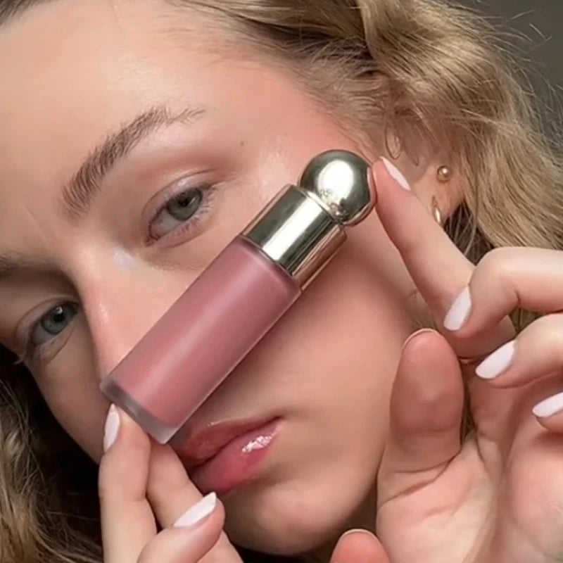 New Liquid Cheek Blush Facial Nourishing Blusher Gel Cream Multi-purpose For Eyes Lips Makeup Blush Stick Cosmetics With Sponge