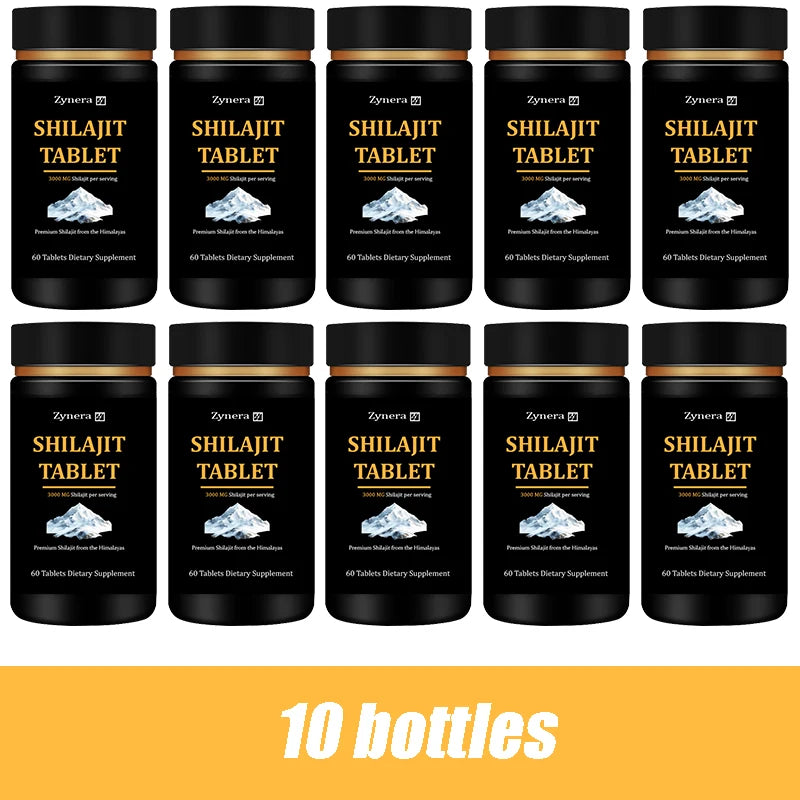 Male Enhancing Supplement With Shilajit Tablets Support for Sperm Quality Natural Muscle Builder Enlargement Pills Stamina Man 10 bottles