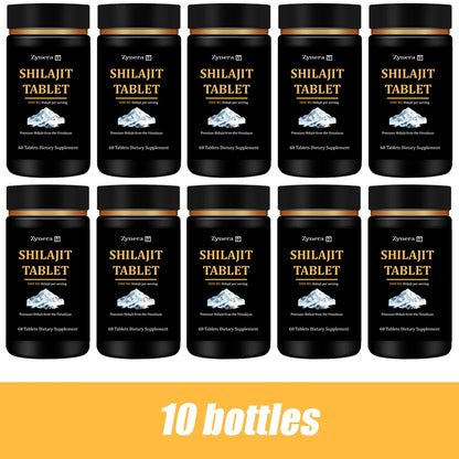 Male Enhancing Supplement With Shilajit Tablets Support for Sperm Quality Natural Muscle Builder Enlargement Pills Stamina Man 10 bottles
