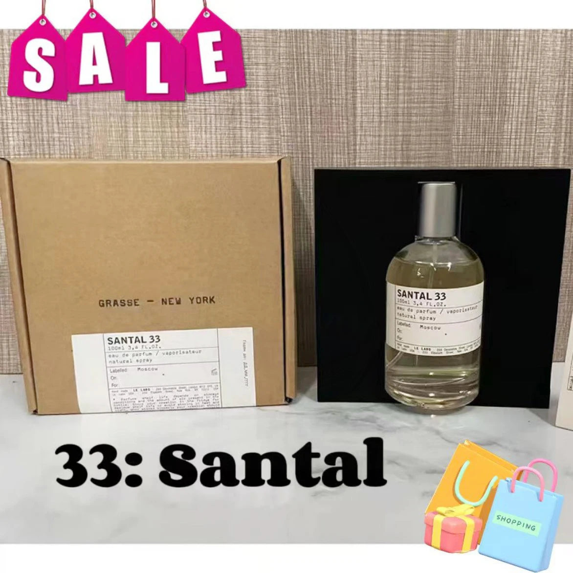 Laboratory 33 Perfume Sandalwood Black Tea Long-Lasting Light Fragrance Fresh Original Neutral Elegant Woody Perfume - Badiee Stylez