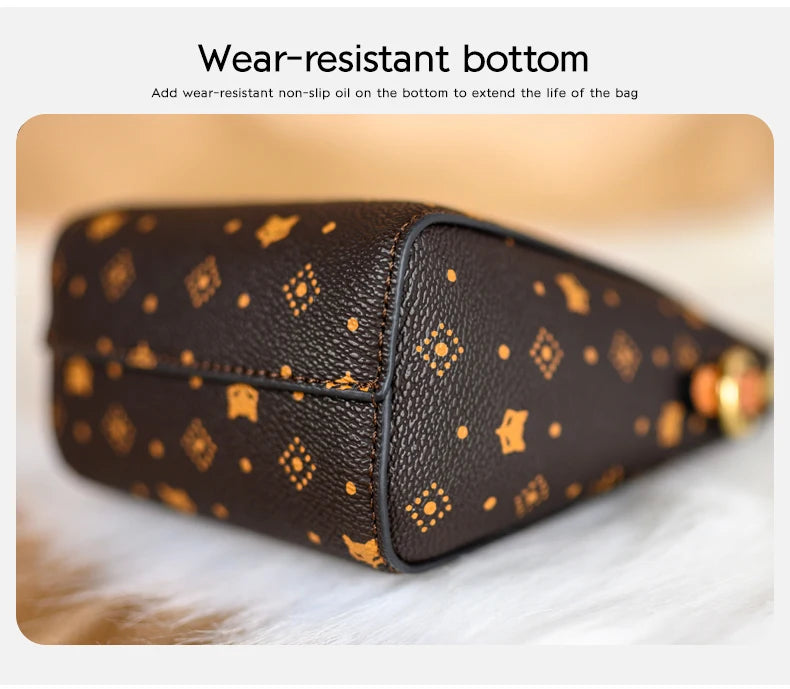 FOXER Woman Small Monogram Cellphone Bag Vintage Shoulder Bag Girl Mini Crossbody Bag PVC Lady Messenger Bag Gift for Wife,Lover