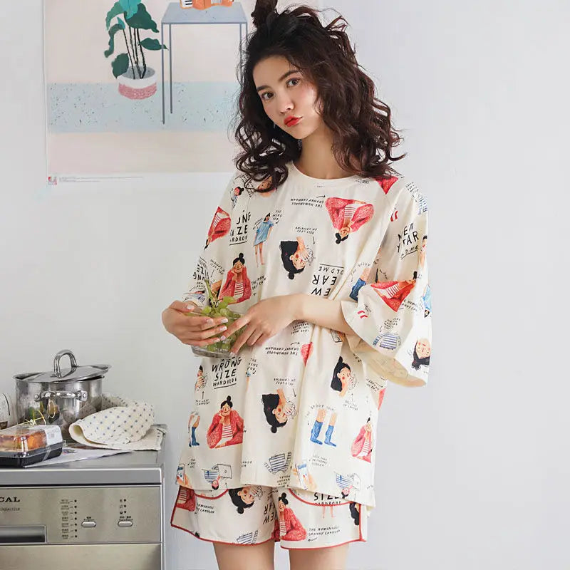 Summer Ins Sle Women's Cotton Spwear Sweet Strap ort Pants Home Clothes Sexy Cute Japanese Sle Pure Desire Home Clothes Japanese girl