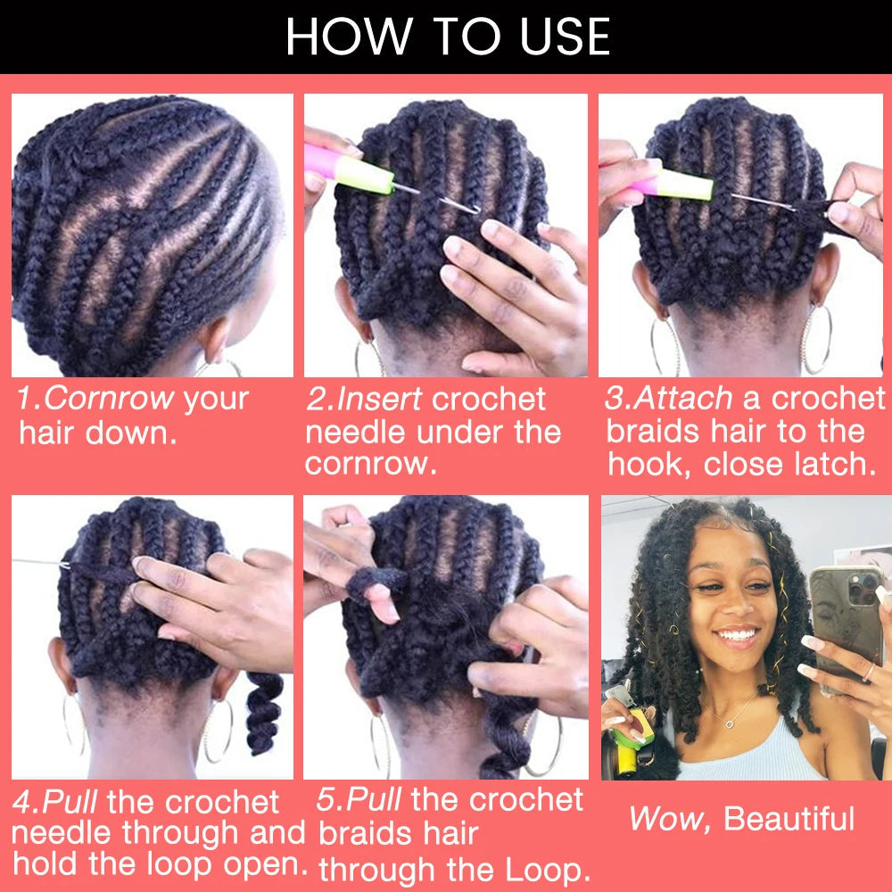 Butterfly Locs Crochet Hair 12 inch Handmade Butterfly Soft Locs Crochet Hair Extensions Synthetic Braiding Hair 12Strands/pack Badiee Stylez