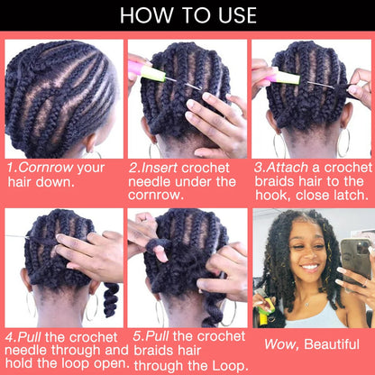 Butterfly Locs Crochet Hair 12 inch Handmade Butterfly Soft Locs Crochet Hair Extensions Synthetic Braiding Hair 12Strands/pack Badiee Stylez