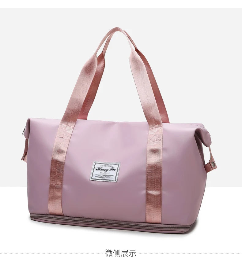 UNIXINU Carry On Travel Duffle Bag Nylon Waterproof Sports Gym Tote Bags for Women Large Capacity Storage Luggage Handbag