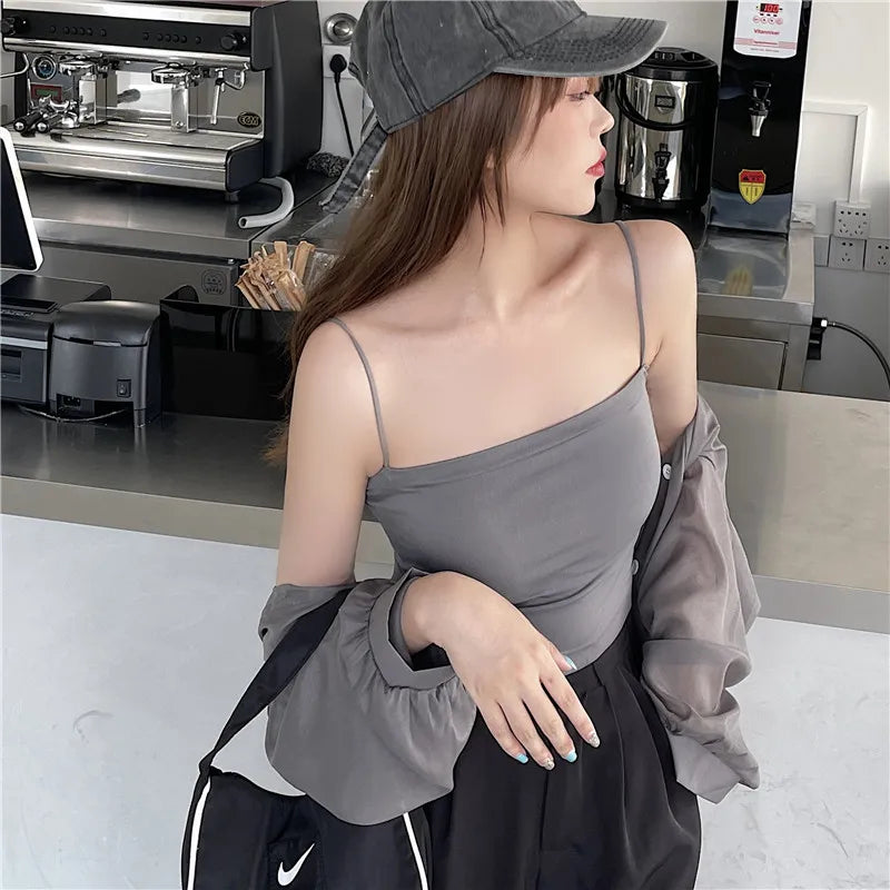 Semi Sheer Long Sleeve Shirt for Women Shimmer Button Down Collared Plain Lightweight Shirt Spring Summer Chic Tops Outfit