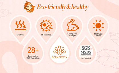 BORN PRETTY 10ml Milky Jelly White Gel Nail Polish Translucent Semi Permanent Soak Off UV LED Gel Varnish Manicure Nail Art