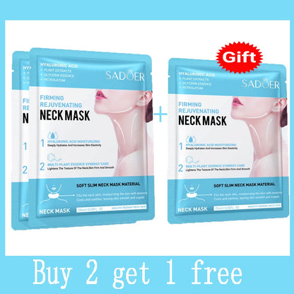 10PCS Collagen Anti Wrinkle Neck Mask Anti Aging Fade Fine Lines Firm Skin Moisturizing Brighten Rejuvenating SkinCare Cosmetics Buy 2 get 1 free