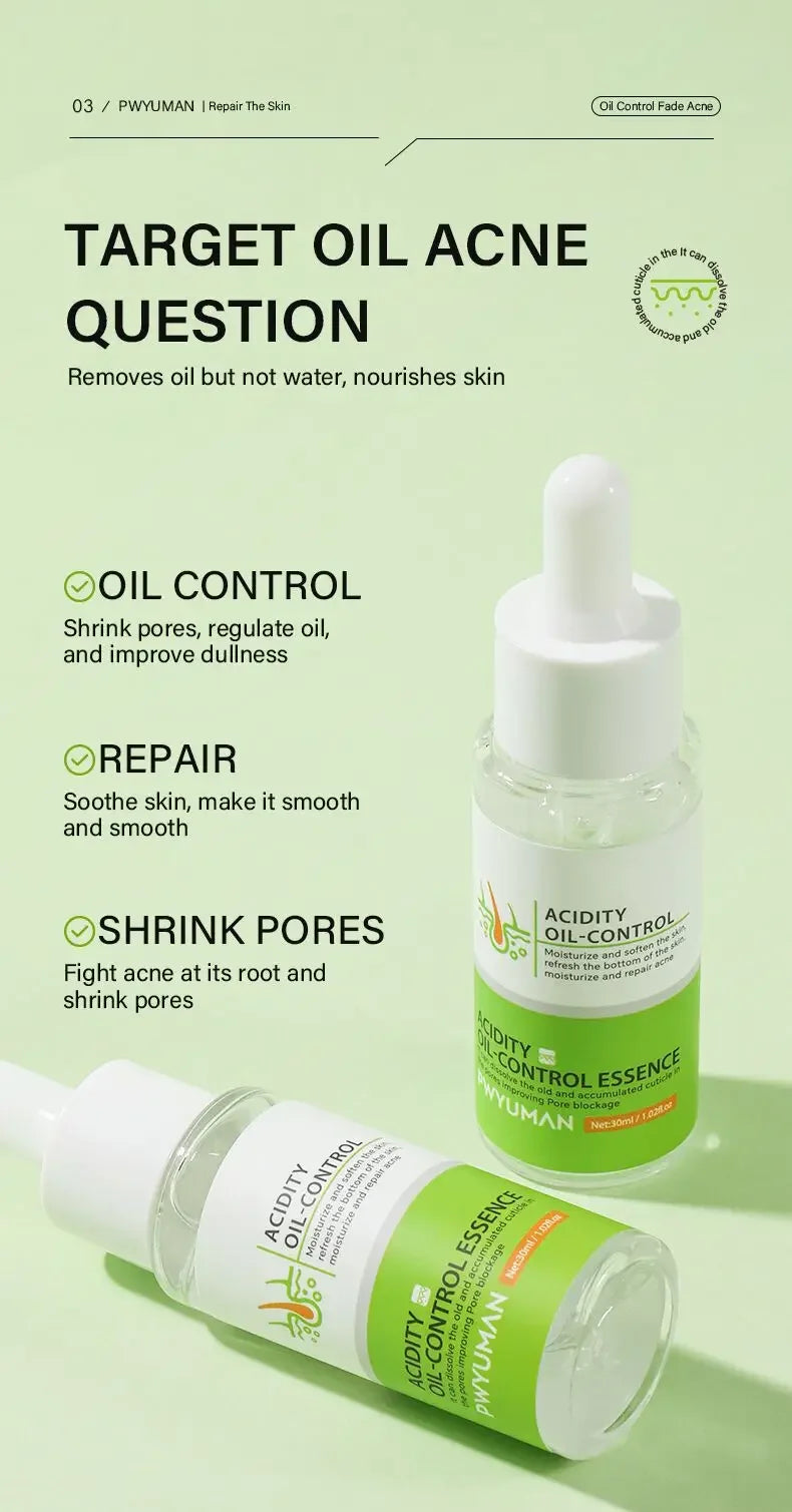 Acidity Pore Shrink Face Serum Remove Blackheads Acne Oil Control Repair Essence Moisturizing Nourish Pores Firming Facial Care