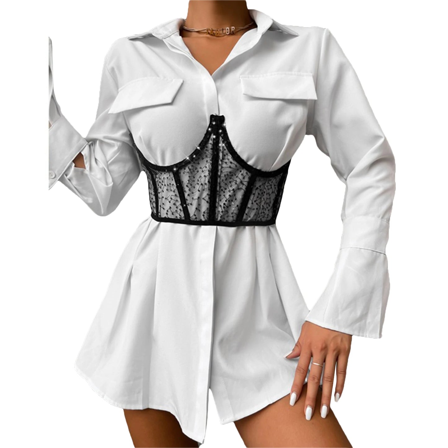 Women Corset Bustier Crop Top Lace-up Bandage Black Gothic Leather Underbust Suspender Cami Vest Waist BodyshaperTank Cummerbund as shown picture 14