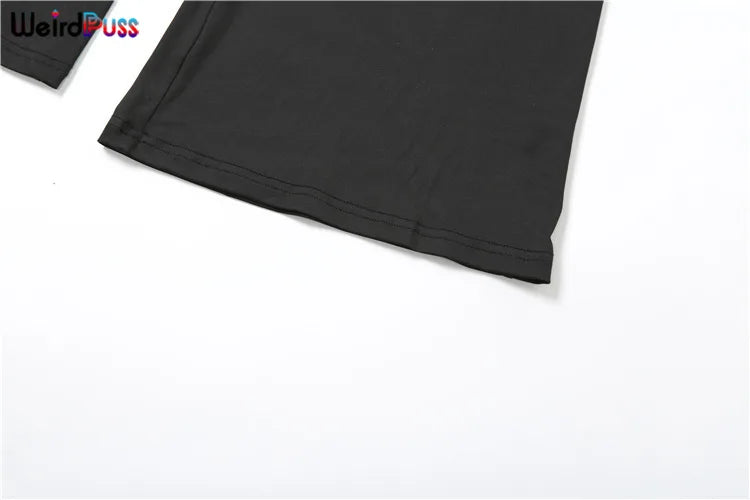 Weird Puss Elegant Irregular 2Piece Set Summer Women Chic Classic Tank Tops+Skirts Pants Matching Trend Ruched Suits Streetwear Badiee Stylez