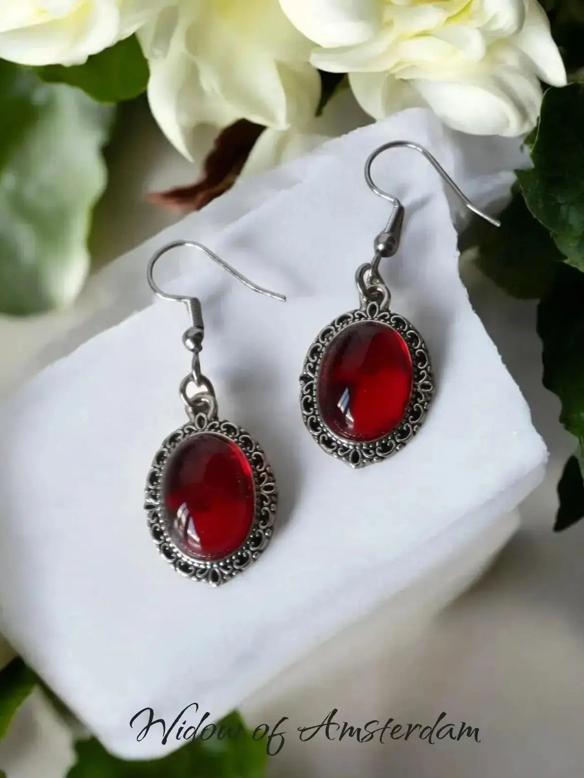 Vampire Drop Earrings, Voodoo jewelry, Gothic accessories, Blood, Retro, Pagan, Alternative, Vampire ear hooks For Women Girls
