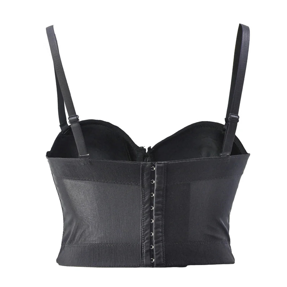 Women's tight bra, sexy fishbone Camisole, with integrated back shaping bra underwear