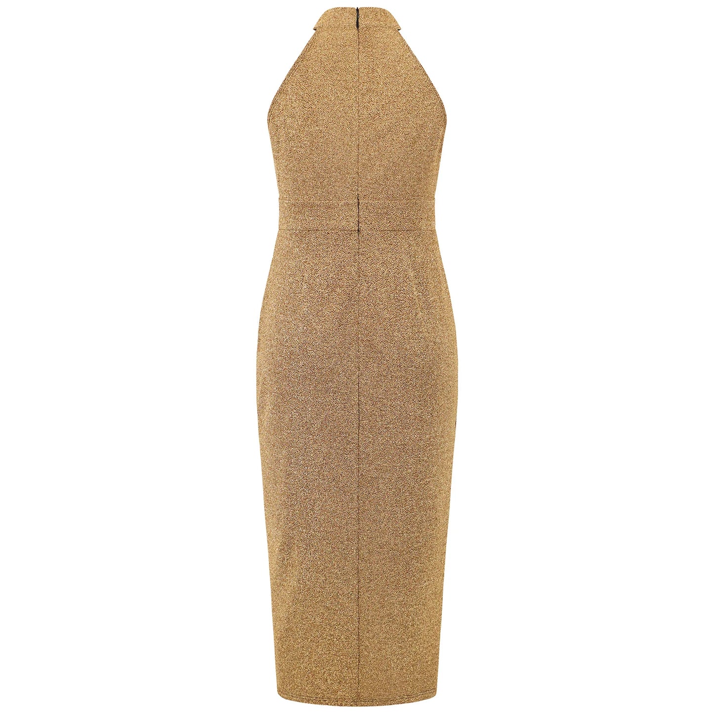 VigoCasey 2025 Female Sleeveless Evening Party Dress Women Summer Solid Bodycon Dress Sexy Lady Stand-up Collar Tight Dresses