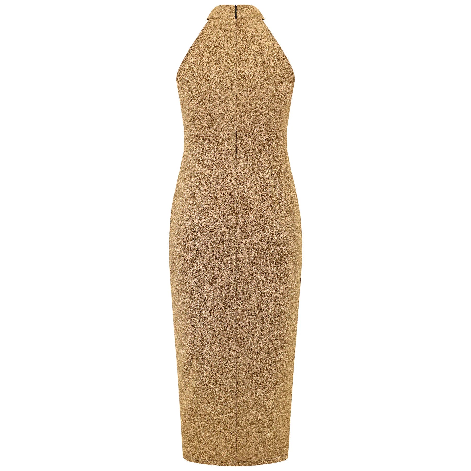 VigoCasey 2025 Female Sleeveless Evening Party Dress Women Summer Solid Bodycon Dress Sexy Lady Stand-up Collar Tight Dresses