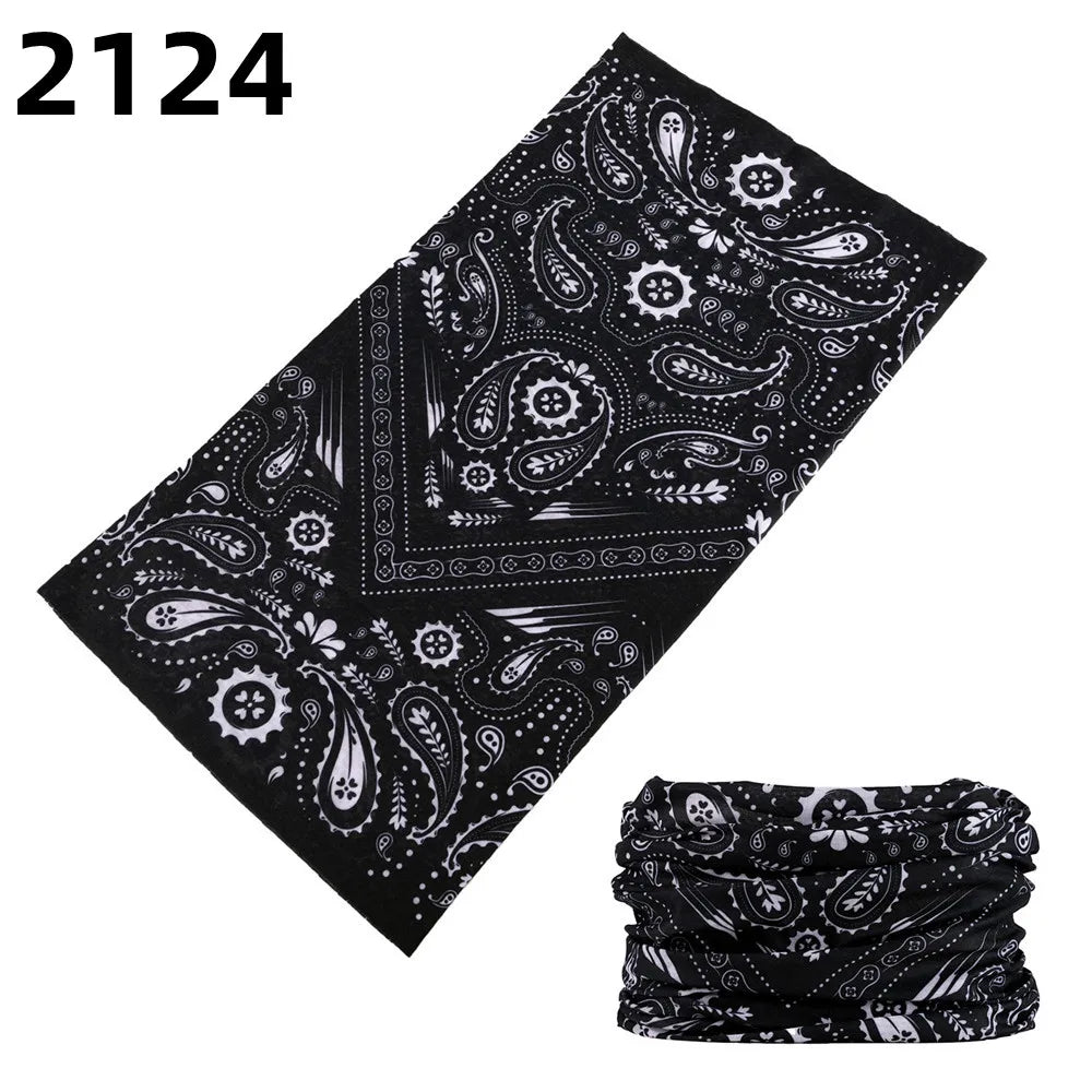 2101Unisex Climbing Hiking Scarf Sport Headwear Bandanas Motorcycle Turban Hand Band Magic Scarves Outdoor Cycling Headband Mask 2124