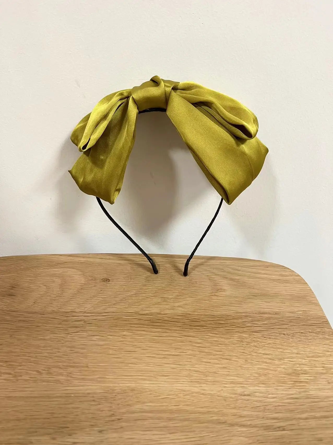 1Pcs Fashion Oversize Solid Bow Hairbands Hair Hoops For Women Girls Party Hair Accessories 1Pcs yellow