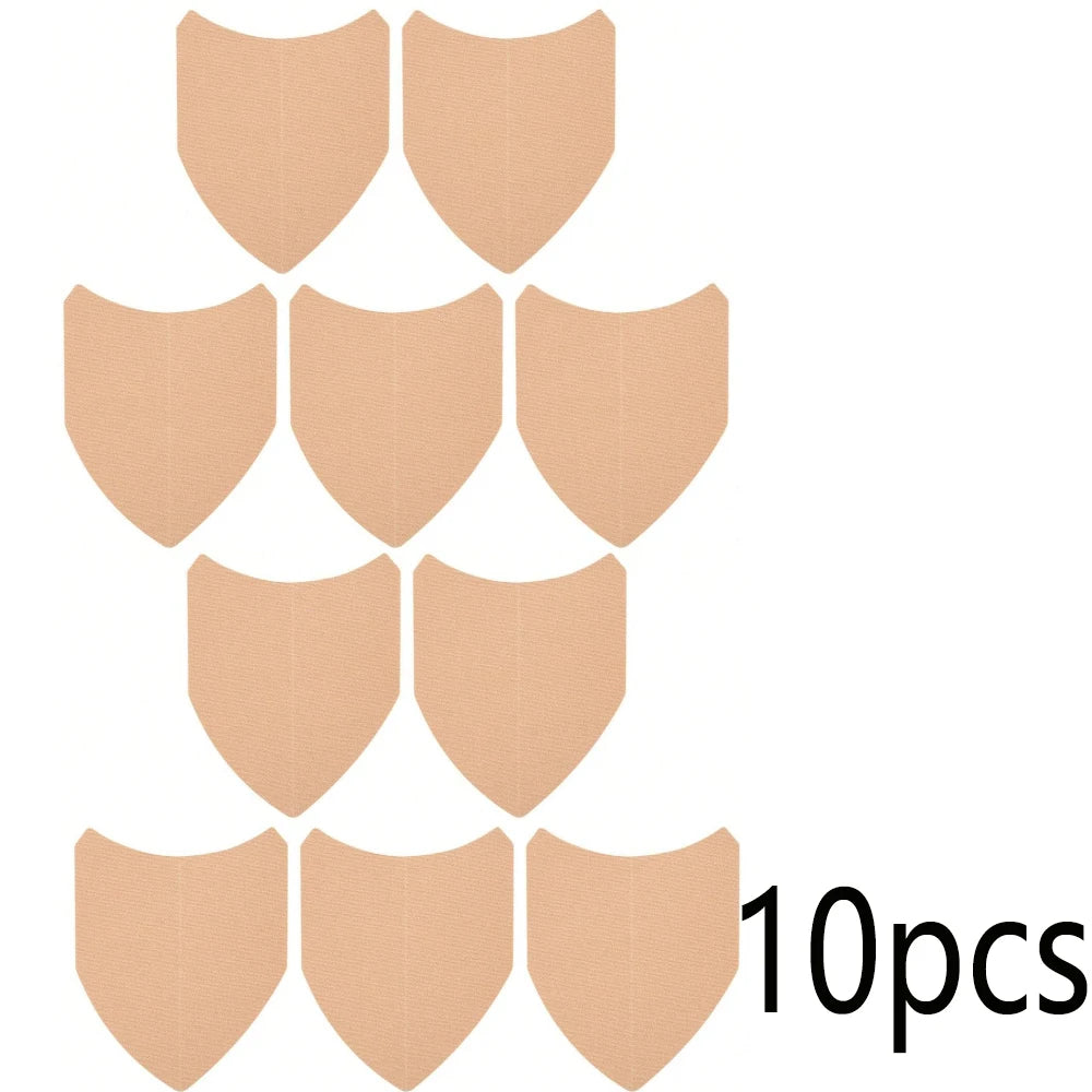 10/20/30/40pcs Anti-wear Stickers Invisible No Trace Thigh Tapes Disposable Anti Chafe Thigh Patch Body Anti-Friction Pad Women A-Khaki-10pc