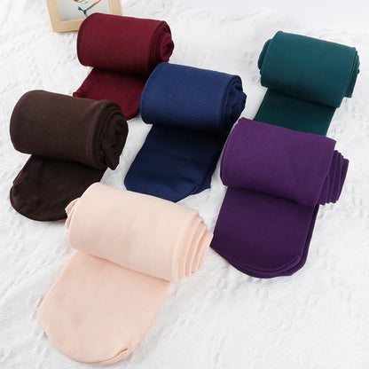 Colorful Fleece Lined Tights Women Thermal Pantyhose for Female Winter Panty Polar Skin Black Effect Stockings Thermal Leggings