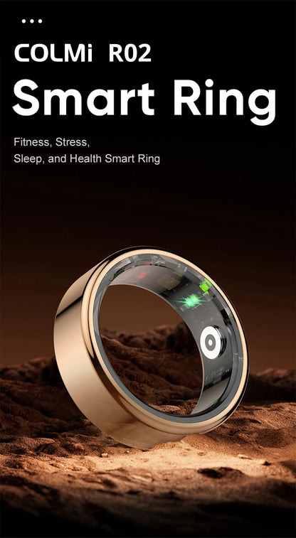 2024 COLMI R02 Smart Ring with Charging Case for Men Women, Battery Life, 39 Days, Health Monitor, 5ATM Waterproof Badiee Stylez