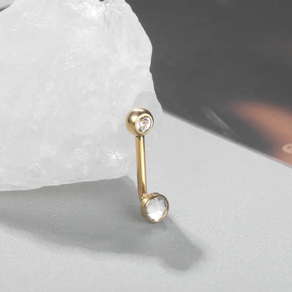 1PC Titanium Christina Piercing Flower Vertical Hood Intimate Piercing Gold Color Sexy Belly Rings Surface Jewelry for Men Women Badiee Stylez