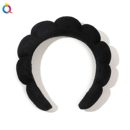 Wash Face Headbands For Women Puffy Sponge Hair Bands Cuff Waterproof Bands Absorbent Wristbands Girls Hair Accessories Set Badiee Stylez