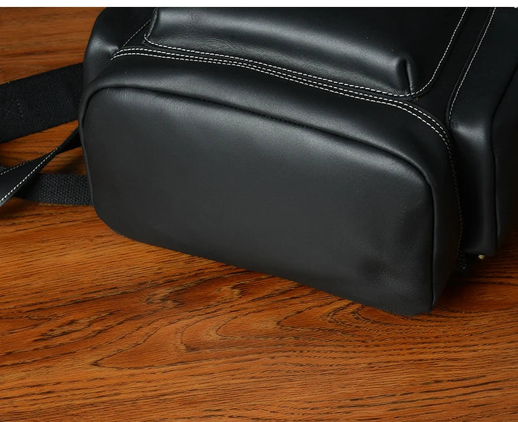 Vintage Crazy Horse Genuine Leather Backpack Men Leather Bagpack Climbing Rucksack male Large Hiking Backpack M814