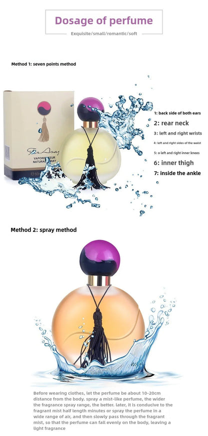 50ml Durable Fresh Citrus Smell Perfume for Ladies High-end Fragrance Long Lasting Light  Orange Flavor Badiee Stylez