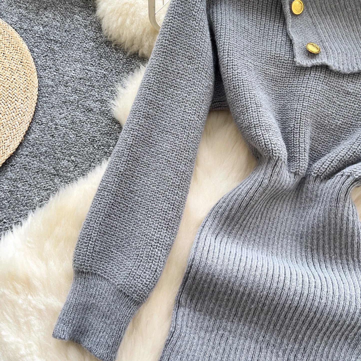 SINGREINY Autumn Knitwear Bodycon Dress Diagonal Collar High Elastic Slim Fit Design Female Light Luxury Solid Sweater Dress