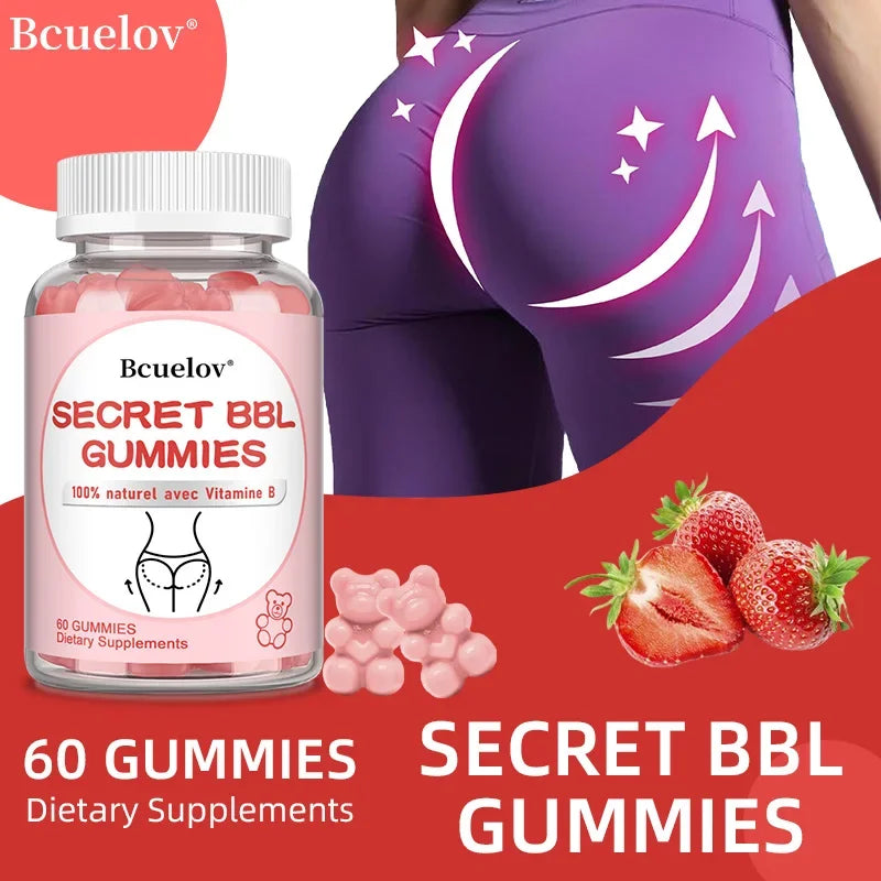BBL Gummies - Increase Natural Curves, Promote Buttock Growth, Reduce Fat Mass and Shapes Buttocks Badiee Stylez