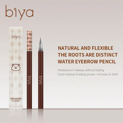 Ultra-fine Eyebrow Cosmetic Pencil Natural Brown Make Up Lying Silkworm Eyeliner Waterproof Long Lasting Liquid Eye Brow Pencil