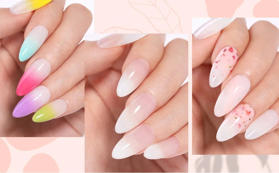 BORN PRETTY 10ml Milky Jelly White Gel Nail Polish Translucent Semi Permanent Soak Off UV LED Gel Varnish Manicure Nail Art