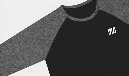 Men's Three Quarter Sleeves Cotton Slim Fit Shirts Fashion Color Contrast Sportswear Gym Bodybuilding Fitness Workout T-Shirts