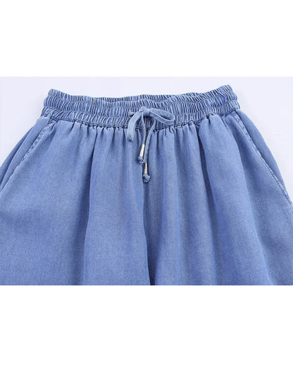 HH Women Solid Pant Sets Short Sleeves Bow Single-breasted Turn-Down Collar Shirts+Autumn Elastic Waist Pockets Wide Leg Pants Badiee Stylez